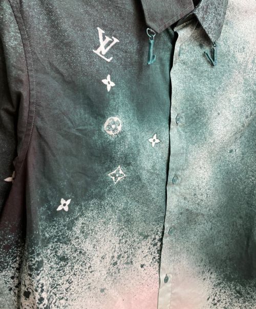LOUIS VUITTON（ルイ ヴィトン）LOUIS VUITTON (ルイ ヴィトン) 23SS ロングスリーブグラフィックシャツ グリーン サイズ:Sの古着・服飾アイテム