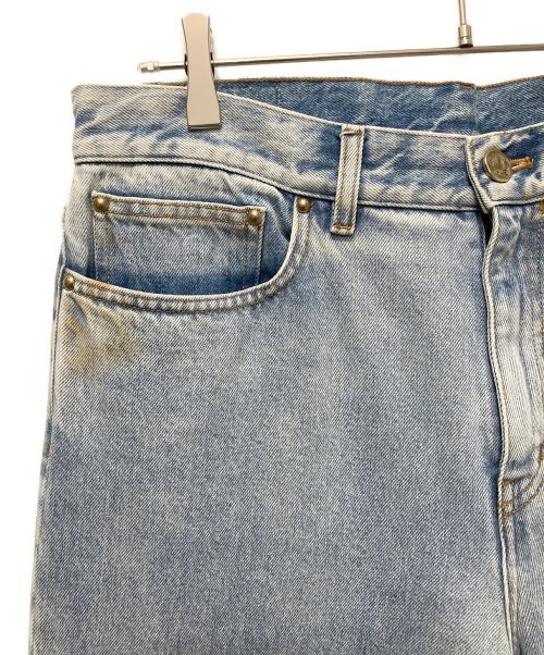 LOUIS VUITTON（ルイ ヴィトン）LOUIS VUITTON (ルイ ヴィトン) LVSEウォッシュドレギュラーデニムパンツ インディゴ サイズ:32の古着・服飾アイテム