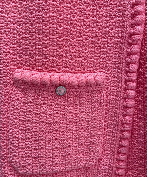 CHANEL（シャネル）CHANEL (シャネル) コットンニットベスト ショッキングピンク サイズ:40の古着・服飾アイテム