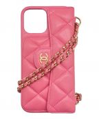 CHANELシャネル）の古着「iPhone12 Pro Maxケース」｜ピンク