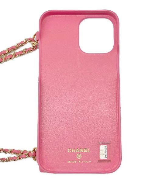 CHANEL（シャネル）CHANEL (シャネル) iPhone12 Pro Maxケース ピンクの古着・服飾アイテム