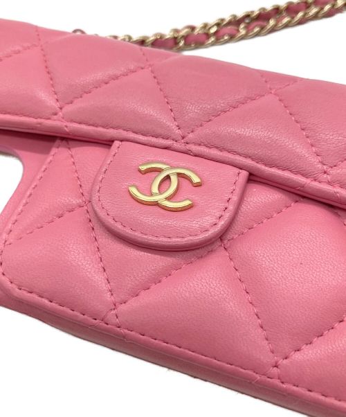 CHANEL（シャネル）CHANEL (シャネル) iPhone12 Pro Maxケース ピンクの古着・服飾アイテム