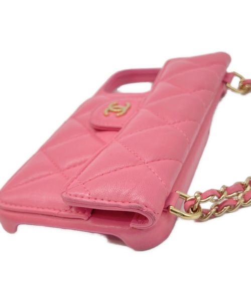 CHANEL（シャネル）CHANEL (シャネル) iPhone12 Pro Maxケース ピンクの古着・服飾アイテム
