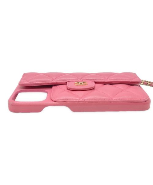 CHANEL（シャネル）CHANEL (シャネル) iPhone12 Pro Maxケース ピンクの古着・服飾アイテム