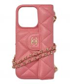 CHANELシャネル）の古着「iPhone14 Proケース」｜ピンク