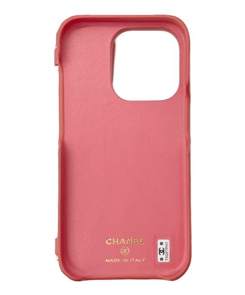 CHANEL（シャネル）CHANEL (シャネル) iPhone14 Proケース ピンクの古着・服飾アイテム
