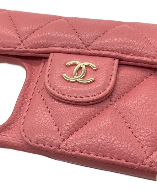 CHANEL（シャネル）CHANEL (シャネル) iPhone14 Proケース ピンクの古着・服飾アイテム