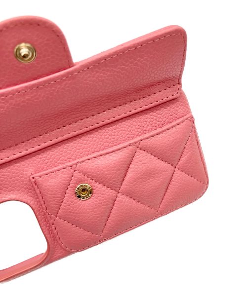 CHANEL（シャネル）CHANEL (シャネル) iPhone14 Proケース ピンクの古着・服飾アイテム