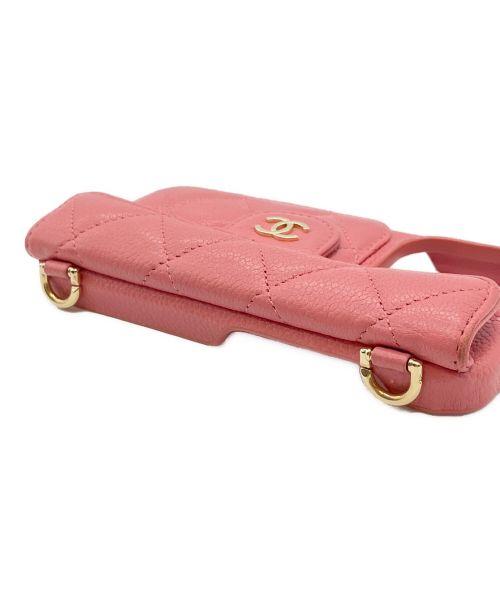 CHANEL（シャネル）CHANEL (シャネル) iPhone14 Proケース ピンクの古着・服飾アイテム