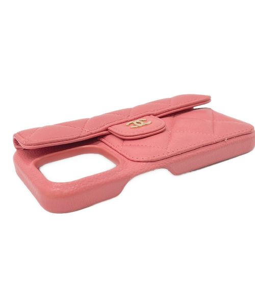 CHANEL（シャネル）CHANEL (シャネル) iPhone14 Proケース ピンクの古着・服飾アイテム