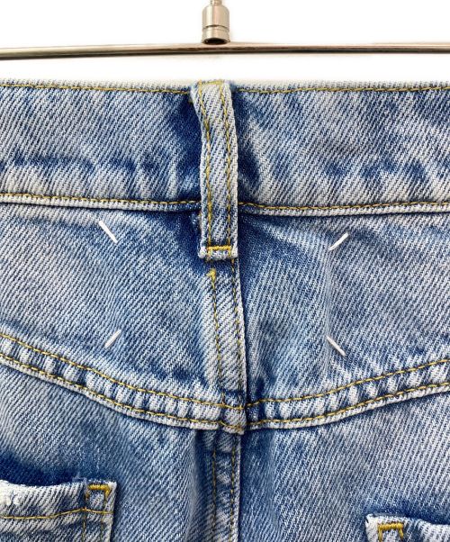 Maison Margiela（メゾンマルジェラ）Maison Margiela (メゾンマルジェラ) スラッシュディテール デニムパンツ インディゴ サイズ:38の古着・服飾アイテム