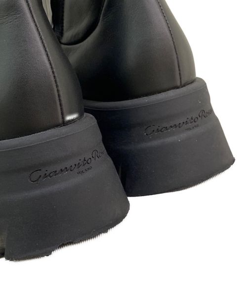 Gianvito Rossi（ジャンヴィト ロッシ）Gianvito Rossi (ジャンヴィト・ロッシ) MONTEY VITELLO GLOVE ブーツ ブラック サイズ:37の古着・服飾アイテム