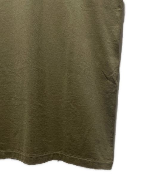 CELINE（セリーヌ）CELINE (セリーヌ) コットン ジャージー ルーズ Tシャツ  カーキ サイズ:Mの古着・服飾アイテム