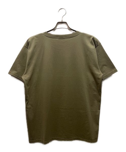 CELINE（セリーヌ）CELINE (セリーヌ) コットン ジャージー ルーズ Tシャツ  カーキ サイズ:Mの古着・服飾アイテム