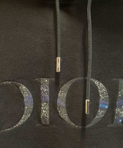 Dior（ディオール）Dior (ディオール) 刺繍ロゴパーカー ブラック サイズ:Lの古着・服飾アイテム