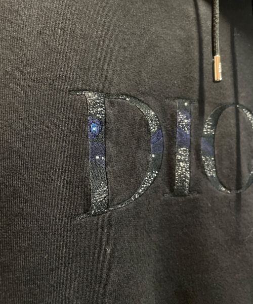 Dior（ディオール）Dior (ディオール) 刺繍ロゴパーカー ブラック サイズ:Lの古着・服飾アイテム