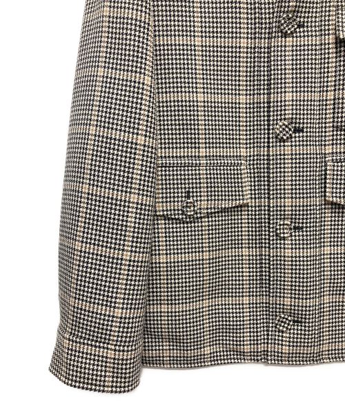 DIOR HOMME（ディオール オム）DIOR HOMME (ディオール オム) 千鳥格子CPジャケット ライトグレー×ブラック サイズ:46の古着・服飾アイテム