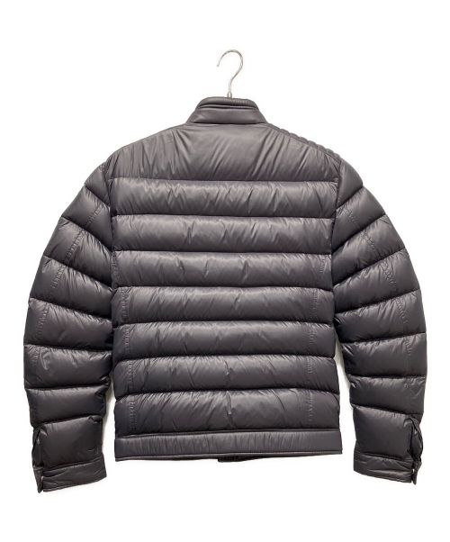 PRADA（プラダ）PRADA (プラダ) NYLON LUCIDバイカーダウンジャケット パープルグレー サイズ:44の古着・服飾アイテム