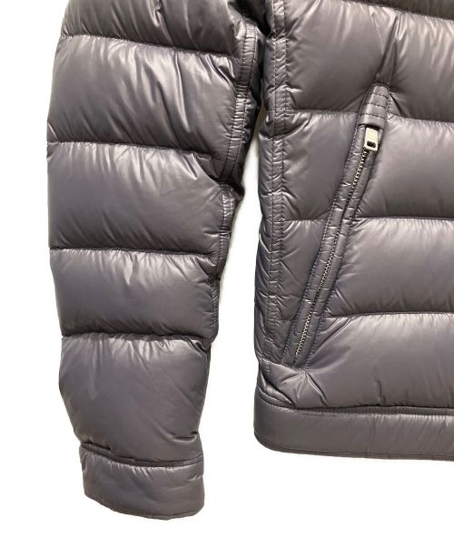 PRADA（プラダ）PRADA (プラダ) NYLON LUCIDバイカーダウンジャケット パープルグレー サイズ:44の古着・服飾アイテム
