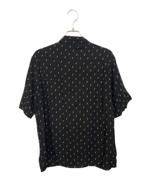 CELINE（セリーヌ）CELINE (セリーヌ) ミュージックノートプリントハワイアン半袖シャツ ブラック サイズ:39の古着・服飾アイテム