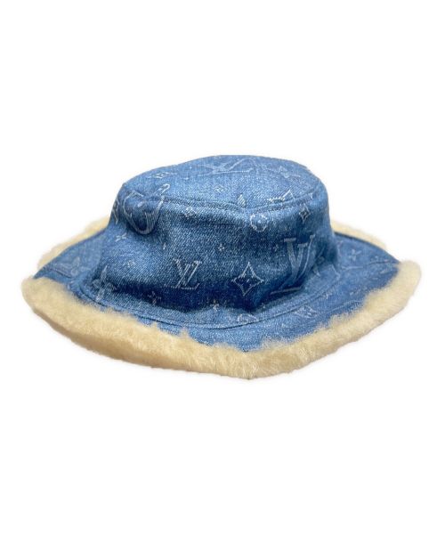 LOUIS VUITTON（ルイ ヴィトン）LOUIS VUITTON (ルイ ヴィトン) ボネ・シアリング モノグラム コンスタレーション/バケットハット ブルー サイズ:Mの古着・服飾アイテム