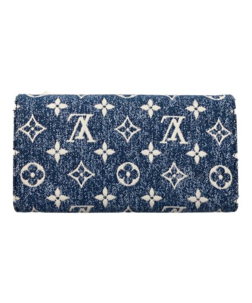 LOUIS VUITTON（ルイ ヴィトン）LOUIS VUITTON (ルイ ヴィトン) ポルトフィユサラ/長財布 ブルーの古着・服飾アイテム