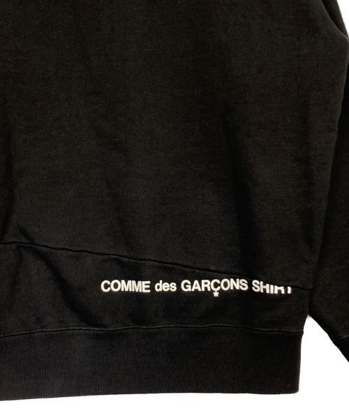 SUPREME（シュプリーム）SUPREME (シュプリーム) COMME des GARCONS SHIRT (コムデギャルソンシャツ) Split Box Logo Hooded Sweatshirt ブラック サイズ:Mの古着・服飾アイテム