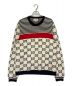 GUCCI（グッチ）の古着「GGストライプジャガードボーダセーター」｜ベージュ