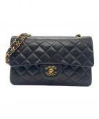 CHANELシャネル）の古着「マトラッセ23/Wフラップ チェーンショルダー バッグ」｜ブラック
