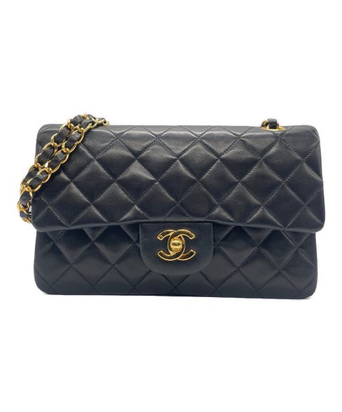 CHANEL（シャネル）CHANEL (シャネル) マトラッセ23/Wフラップ チェーンショルダー バッグ ブラック サイズ:23の古着・服飾アイテム