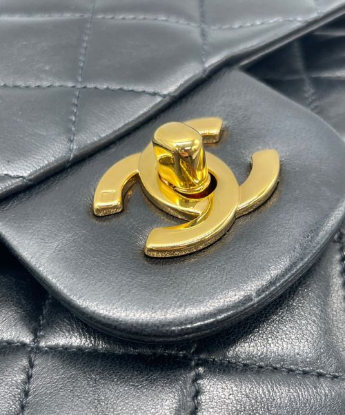 CHANEL（シャネル）CHANEL (シャネル) マトラッセ23/Wフラップ チェーンショルダー バッグ ブラック サイズ:23の古着・服飾アイテム