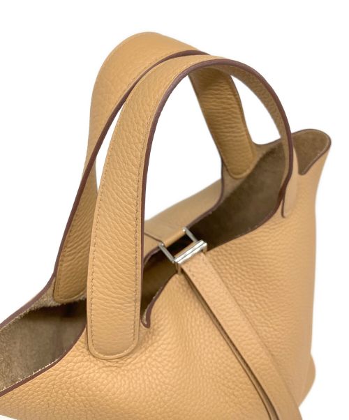 HERMES（エルメス）HERMES (エルメス) ピコタンロックPM/ハンドバッグ ビスキュイ サイズ:PMの古着・服飾アイテム