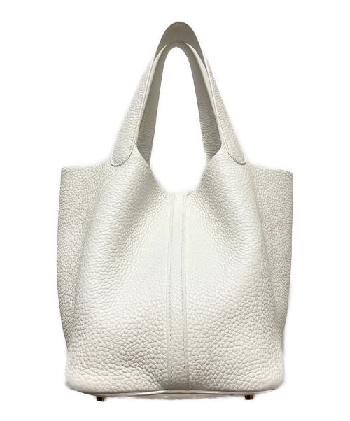 HERMES（エルメス）HERMES (エルメス) ピコタンロックMM/ハンドバッグ ホワイト サイズ:MMの古着・服飾アイテム