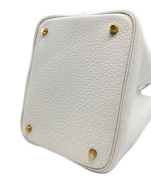 HERMES（エルメス）HERMES (エルメス) ピコタンロックMM/ハンドバッグ ホワイト サイズ:MMの古着・服飾アイテム
