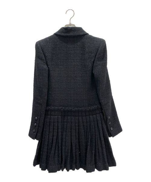 CHANEL（シャネル）CHANEL (シャネル) ツイードコート ネイビー サイズ:34の古着・服飾アイテム
