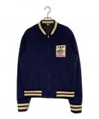 GUCCIグッチ）の古着「バーシティジャケット」｜ネイビー