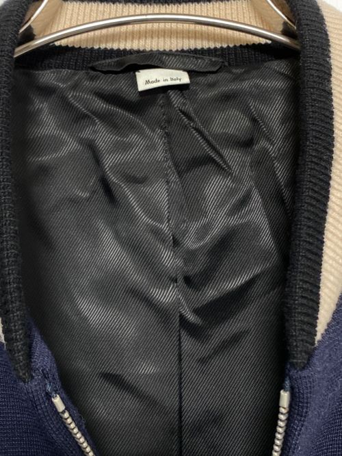 GUCCI（グッチ）GUCCI (グッチ) バーシティジャケット ネイビー サイズ:50の古着・服飾アイテム
