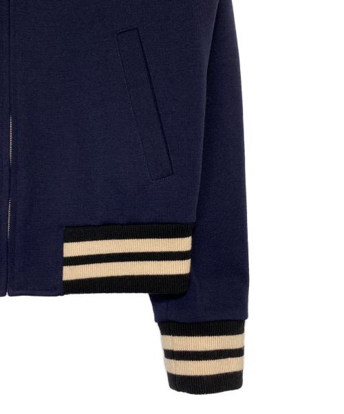GUCCI（グッチ）GUCCI (グッチ) バーシティジャケット ネイビー サイズ:50の古着・服飾アイテム