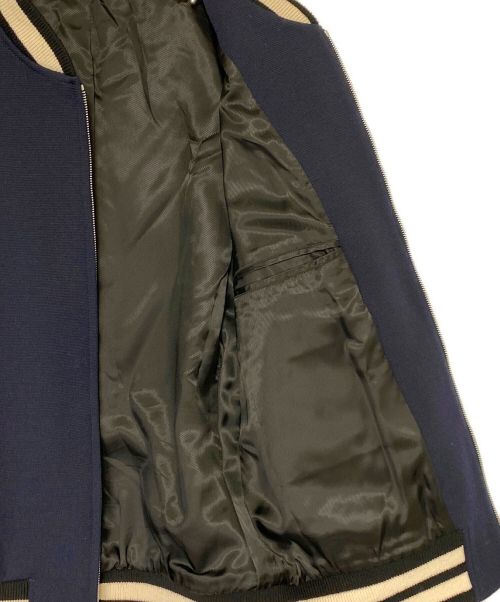 GUCCI（グッチ）GUCCI (グッチ) バーシティジャケット ネイビー サイズ:50の古着・服飾アイテム