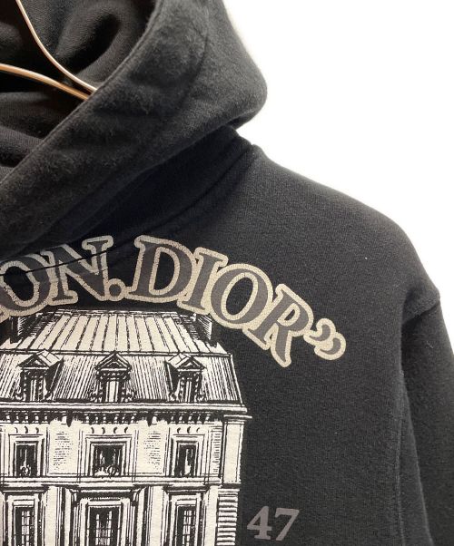 Dior（ディオール）Dior (ディオール) アーカイブパッチプルオーバーフーディ ブラック サイズ:Mの古着・服飾アイテム