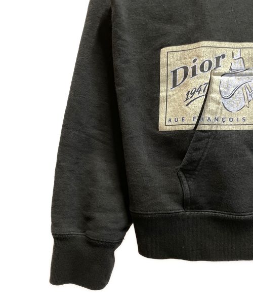 Dior（ディオール）Dior (ディオール) アーカイブパッチプルオーバーフーディ ブラック サイズ:Mの古着・服飾アイテム