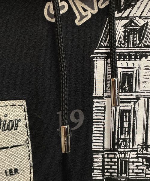 Dior（ディオール）Dior (ディオール) アーカイブパッチプルオーバーフーディ ブラック サイズ:Mの古着・服飾アイテム