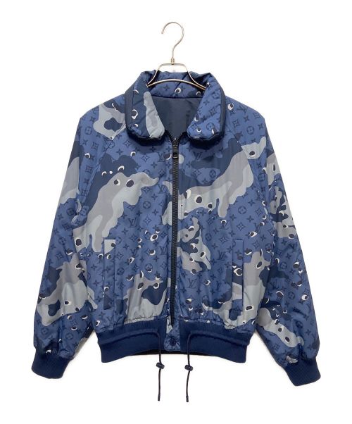 LOUIS VUITTON（ルイ ヴィトン）LOUIS VUITTON (ルイ ヴィトン) リバーシブルナイロンジャケット ブルー サイズ:44の古着・服飾アイテム