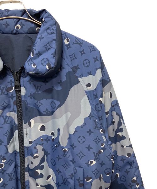 LOUIS VUITTON（ルイ ヴィトン）LOUIS VUITTON (ルイ ヴィトン) リバーシブルナイロンジャケット ブルー サイズ:44の古着・服飾アイテム