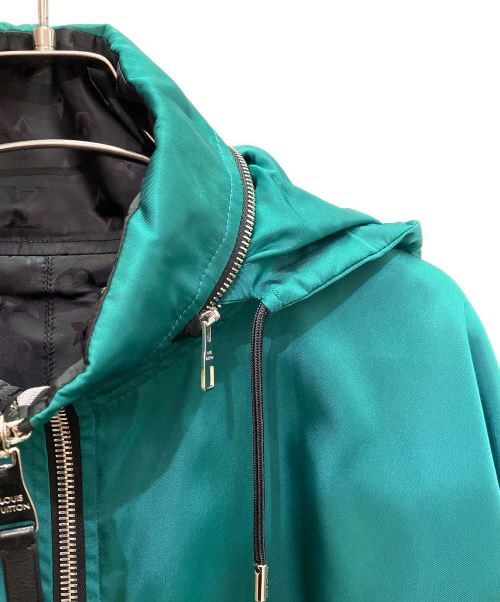 LOUIS VUITTON（ルイ ヴィトン）LOUIS VUITTON (ルイ ヴィトン) リバーシブルナイロンジャケット ブラック×グリーン サイズ:52の古着・服飾アイテム