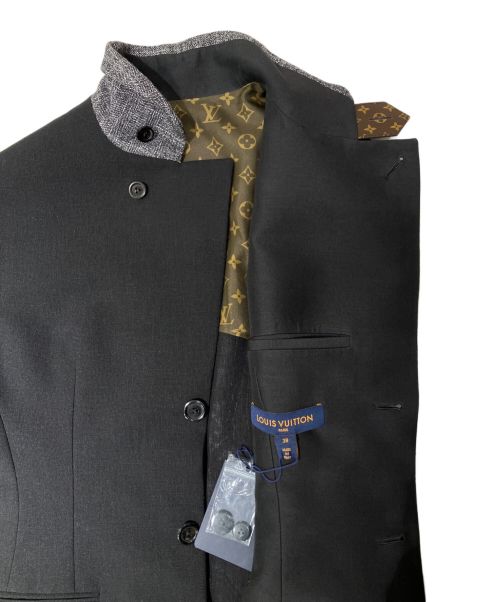LOUIS VUITTON（ルイ ヴィトン）LOUIS VUITTON (ルイ ヴィトン) テーラード ベスト ブラック サイズ:38の古着・服飾アイテム
