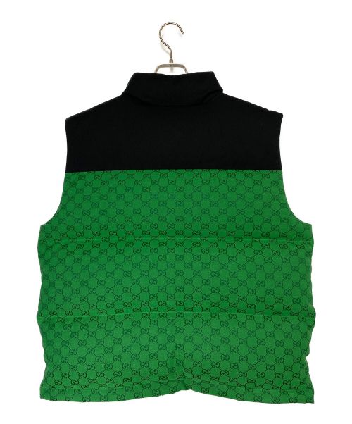 GUCCI（グッチ）GUCCI (グッチ) THE NORTH FACE (ザ ノース フェイス) GGダウンベスト グリーン サイズ:Sの古着・服飾アイテム