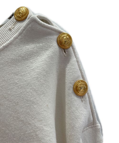 GUCCI（グッチ）GUCCI (グッチ) ショルダーボタンスウェット アイボリー サイズ:Sの古着・服飾アイテム
