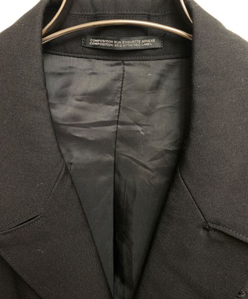 YOHJI YAMAMOTO（ヨウジヤマモト）YOHJI YAMAMOTO (ヨウジヤマモト) ロングジャケット ブラック サイズ:3の古着・服飾アイテム