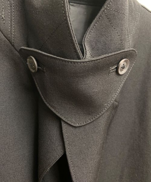 YOHJI YAMAMOTO（ヨウジヤマモト）YOHJI YAMAMOTO (ヨウジヤマモト) ロングジャケット ブラック サイズ:3の古着・服飾アイテム